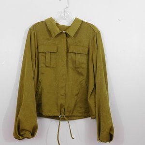 Balloon Sleeve Cropped Top